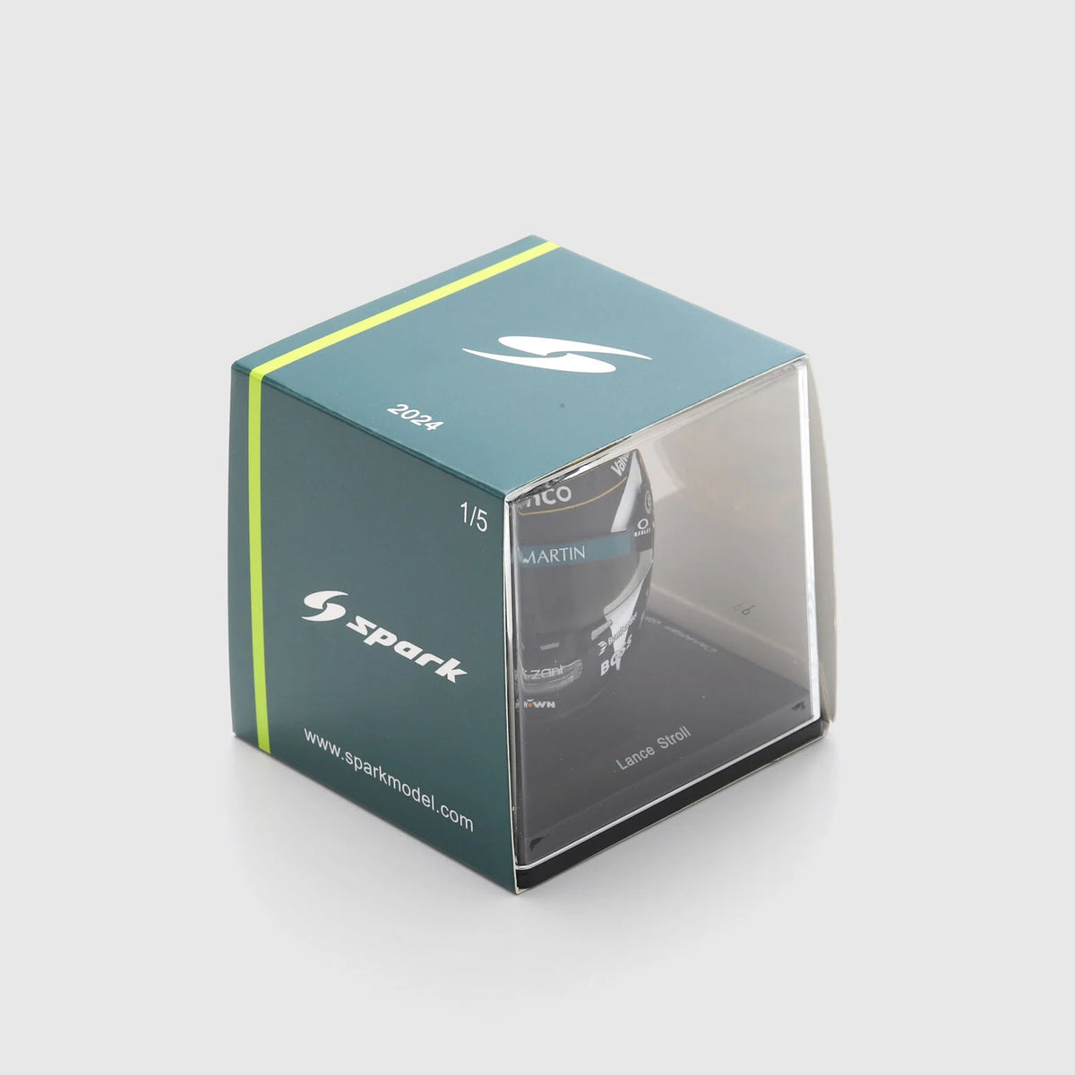 Mini Helmet Spark 1/5 Aston Martin Lance Stroll Canadian GP 2024