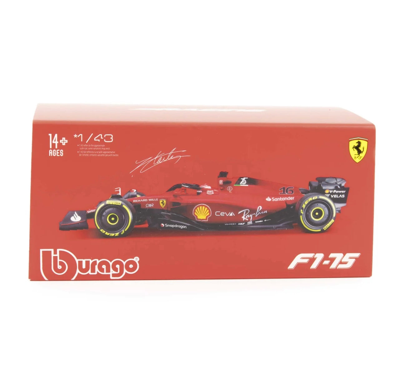 Bburago 1:43 Scale Ferrari F1-75