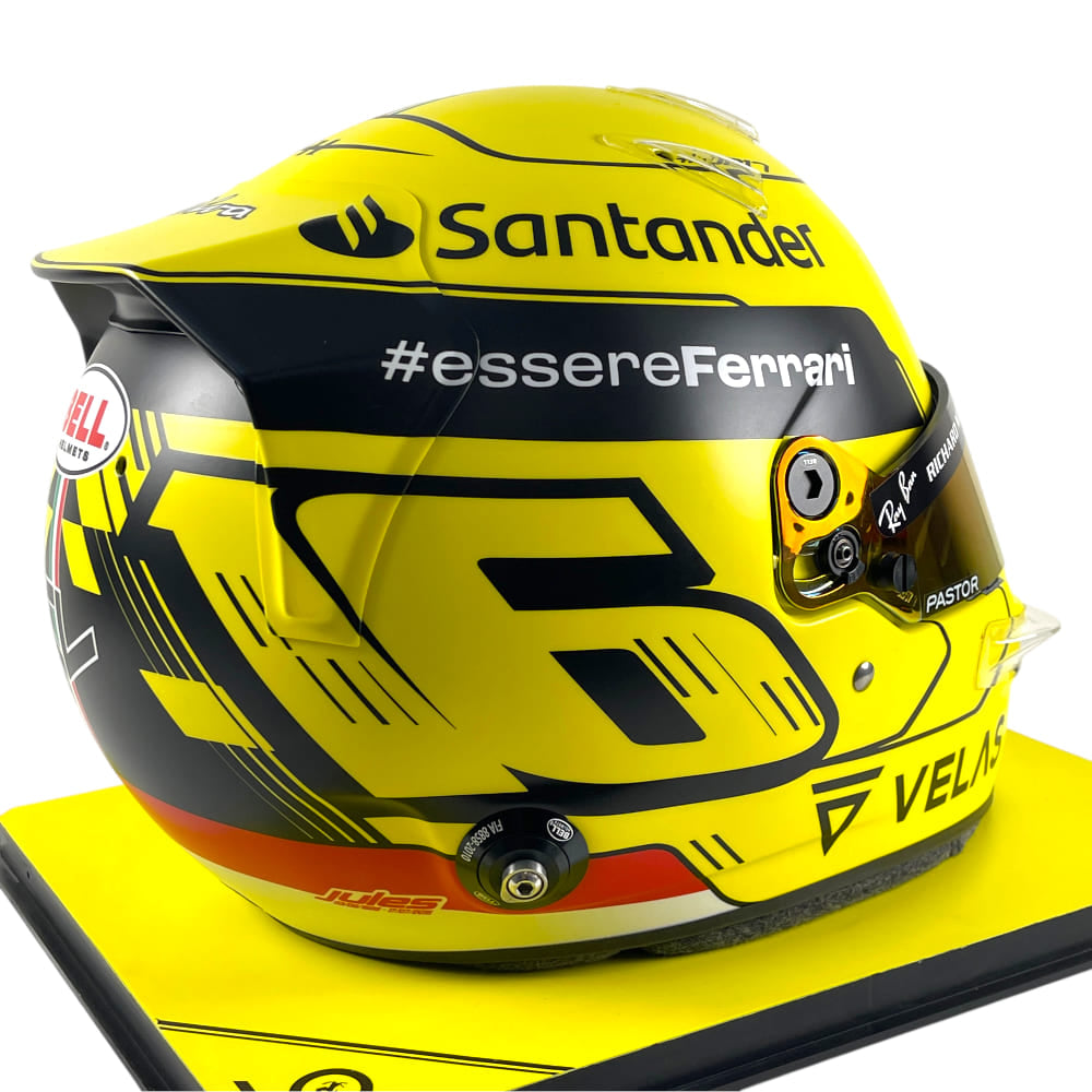 [ Pre-Order ] Official Ferrari Bell Racing 1/1 Charles Leclerc signed #16 Monza Gp 2022 ltd. 40 pcs