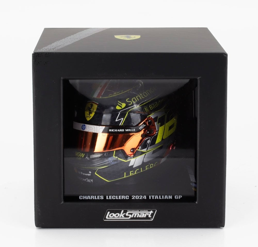 [ Pre-Order ] Looksmart 1:5 Scale Charles Leclerc 2024 Monza GP Helmet