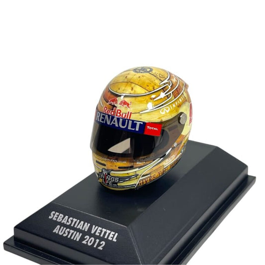 Minichamps 1/8 Scale Arai Helmet Miniature Sebastian Vettel, Austin 2012