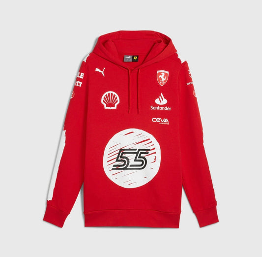 [ Pre-Order] Scuderia Ferrari Las Vegas GP Carlos Sainz Team Hoodie