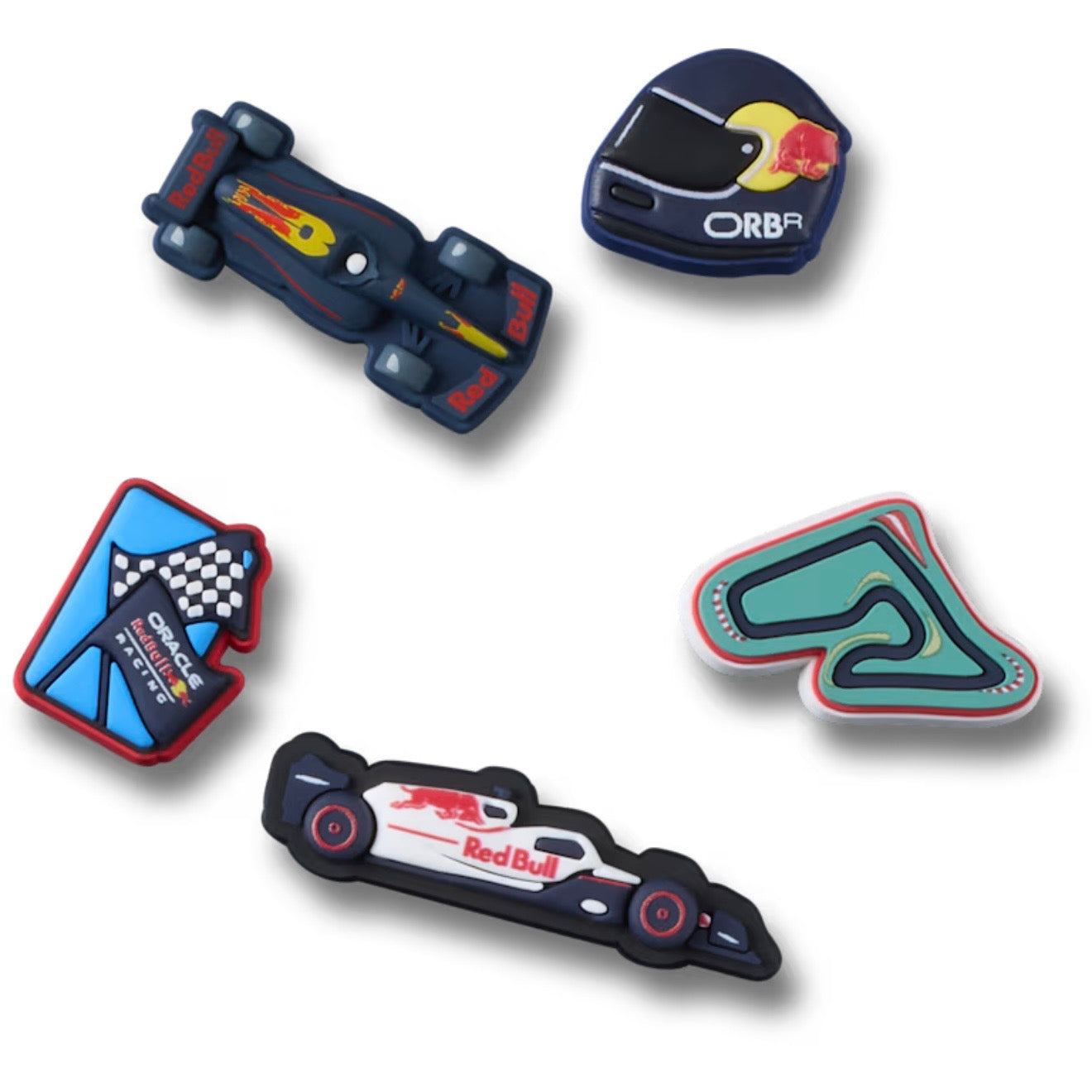 [ Pre-Order ] Oracle Red Bull Racing Crocs Clog 5 Pack Jibbitz
