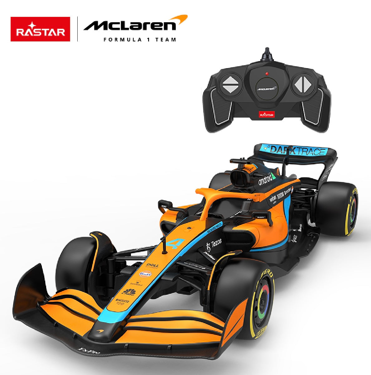 RASTAR McLaren MCL36 Formula 1 RC Race Car (1:18)