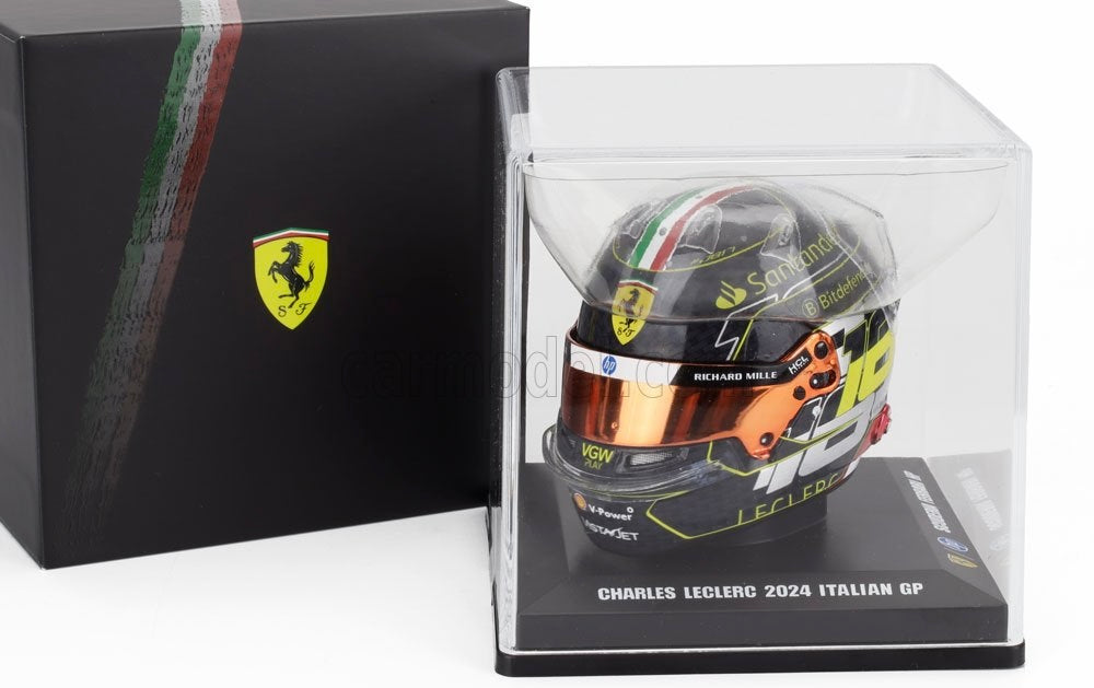 [ Pre-Order ] Looksmart 1:5 Scale Charles Leclerc 2024 Monza GP Helmet