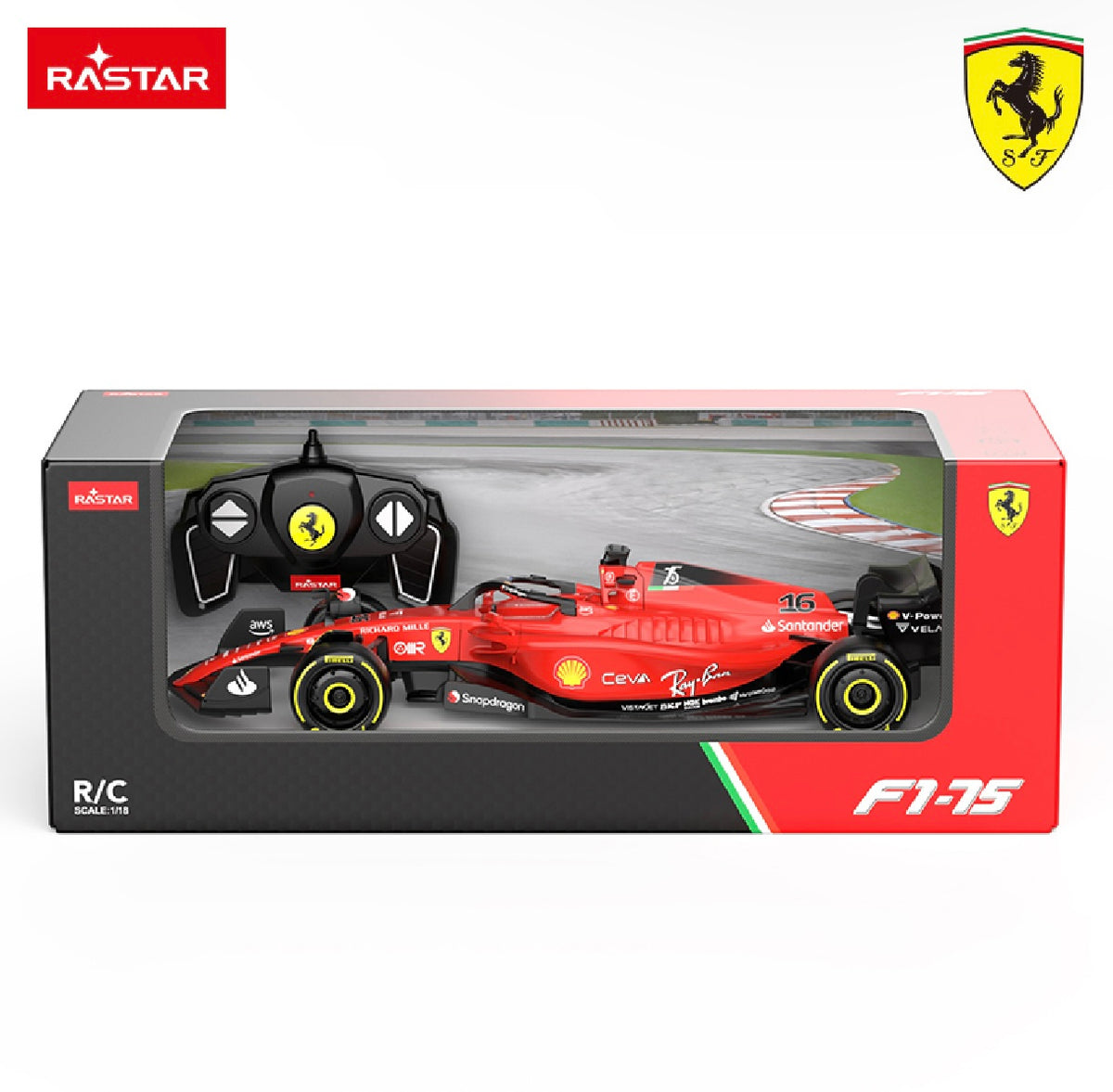 F1 Rc Racing RASTAR Ferrari F1-75 Formula 1 RC Race Car (1:18) – RBN Racing