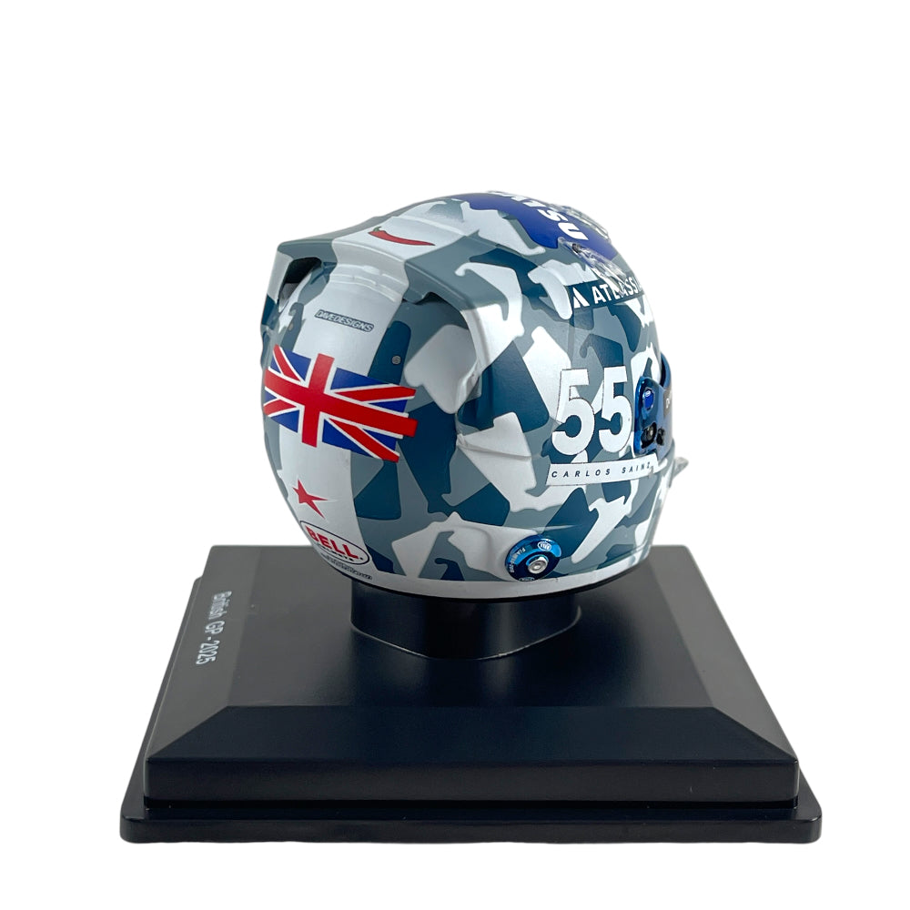 Mini Helmet Spark 1/5 Williams F1 C. Sainz British Grand Prix 2025