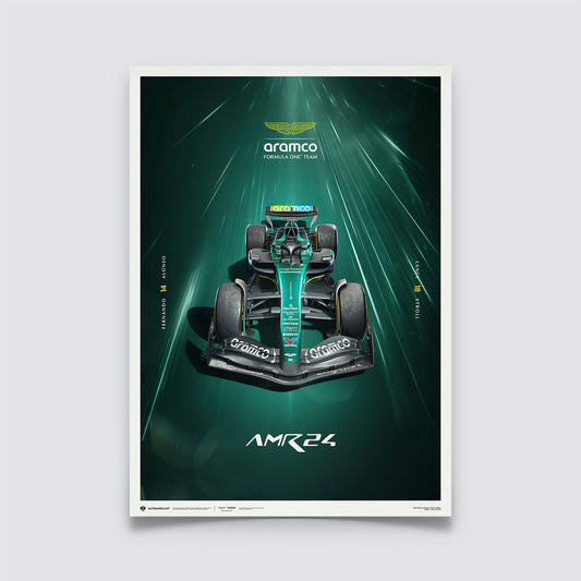 [ Pre-Order ] Aston Martin F1 AMR24 Hyper-Focus Poster
