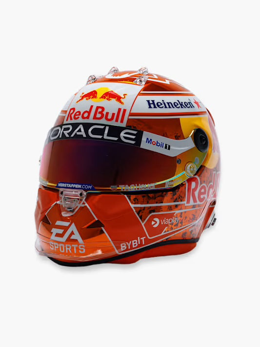 [ Pre-Order ] 1:2 Max Verstappen 2024 Orange Tribute Helmet