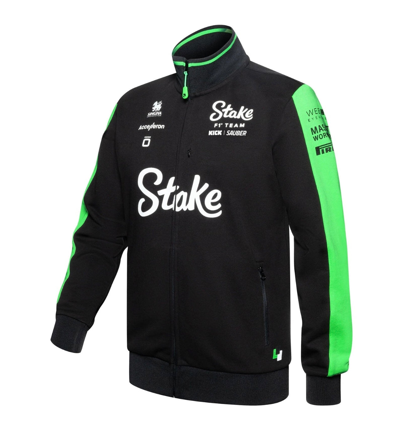 [ Pre-Order ] Stake F1 Kick Sauber 2024 Team Full Zip Sweat Jacket