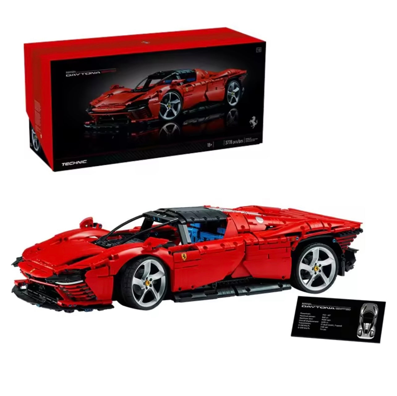 Ferrari 1:8 Scale Daytona SP3 Building Blocks