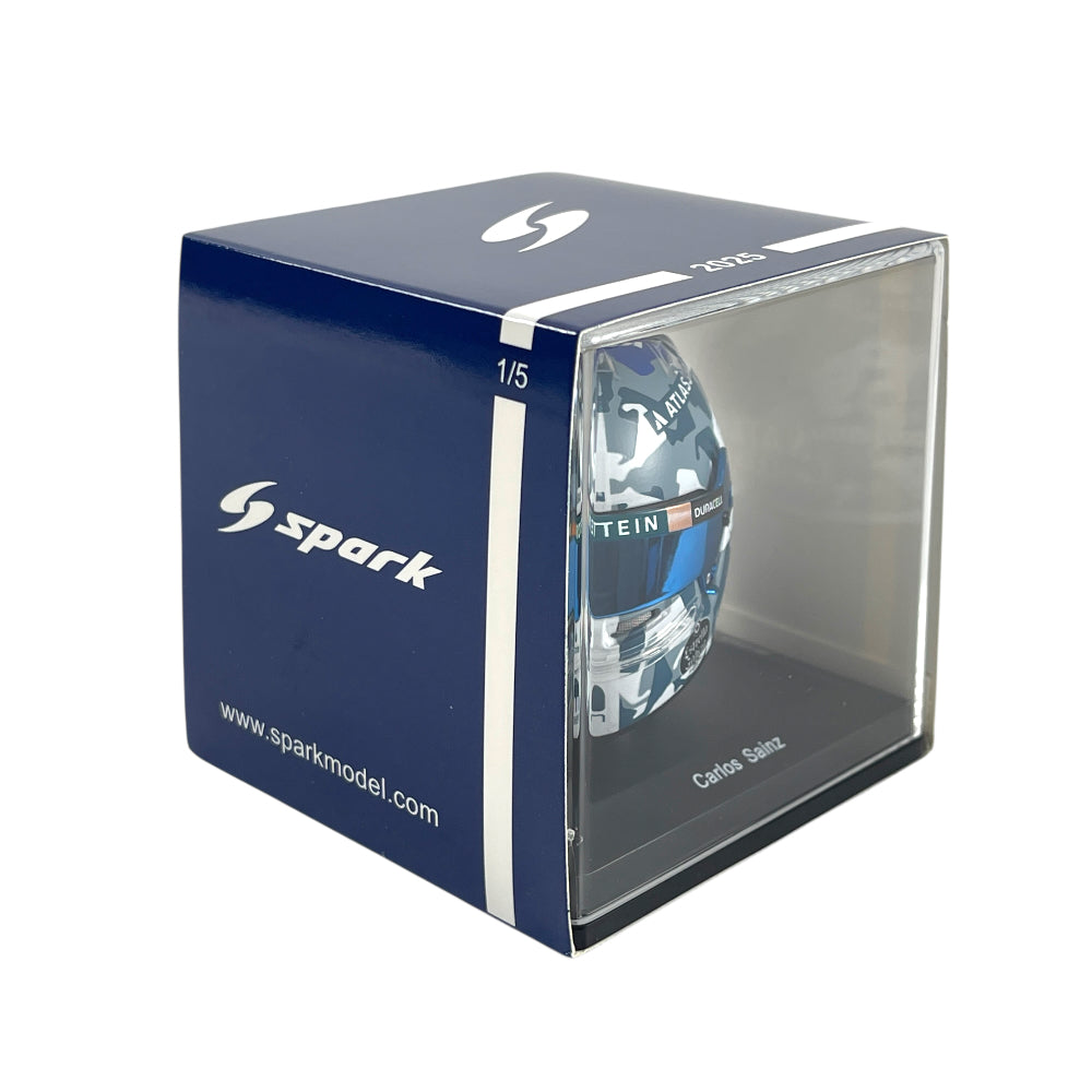 Mini Helmet Spark 1/5 Williams F1 C. Sainz British Grand Prix 2025
