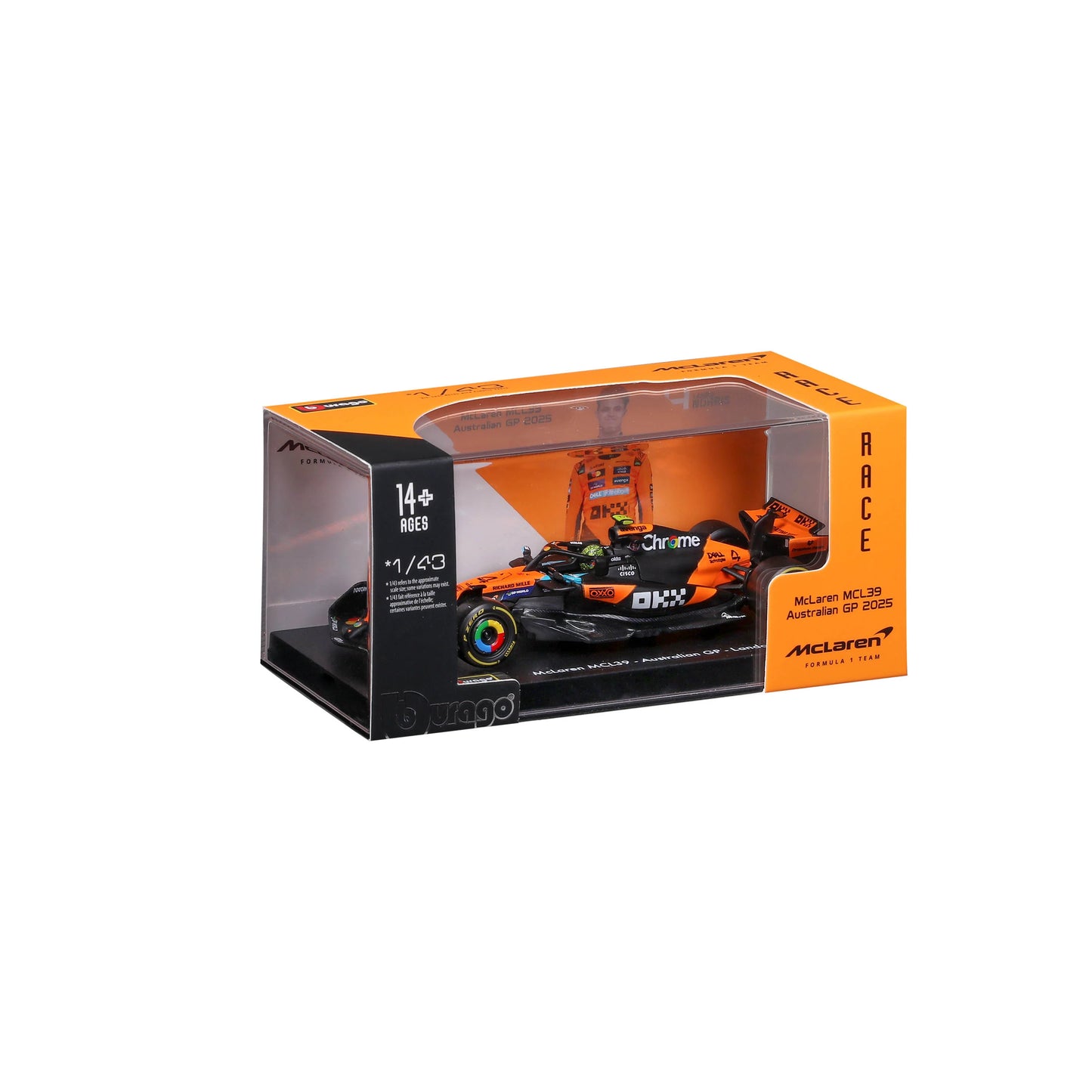 Bburago 1:43 McLaren F1 MCL39 Lando Norris