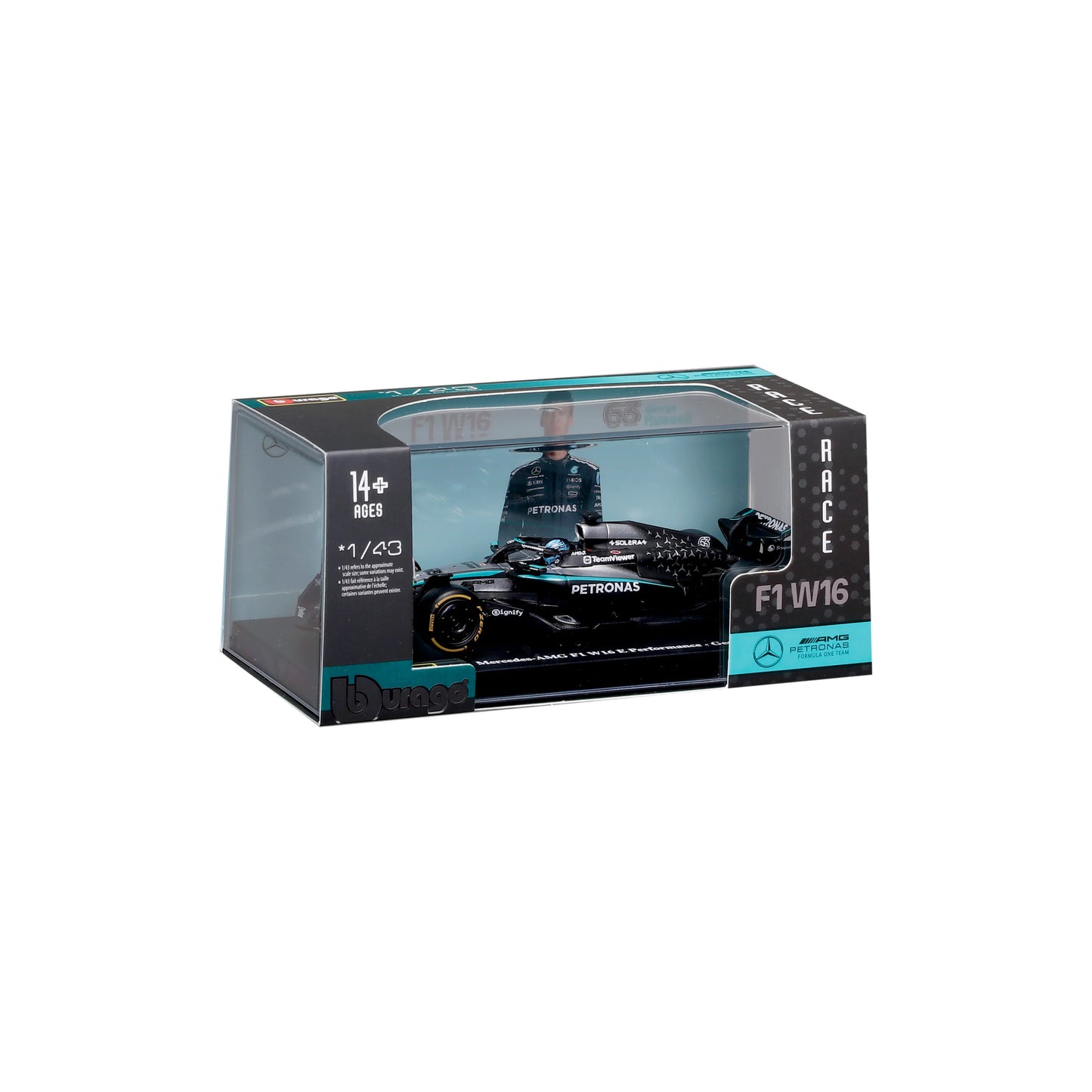 Bburago 1:43 Mercedes-AMG W16 George Russell