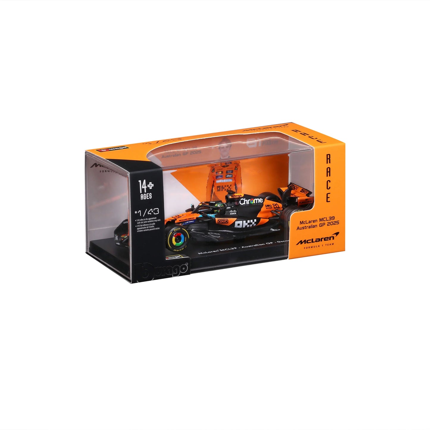 Bburago 1:43 McLaren F1 MCL39 Oscar Piastri