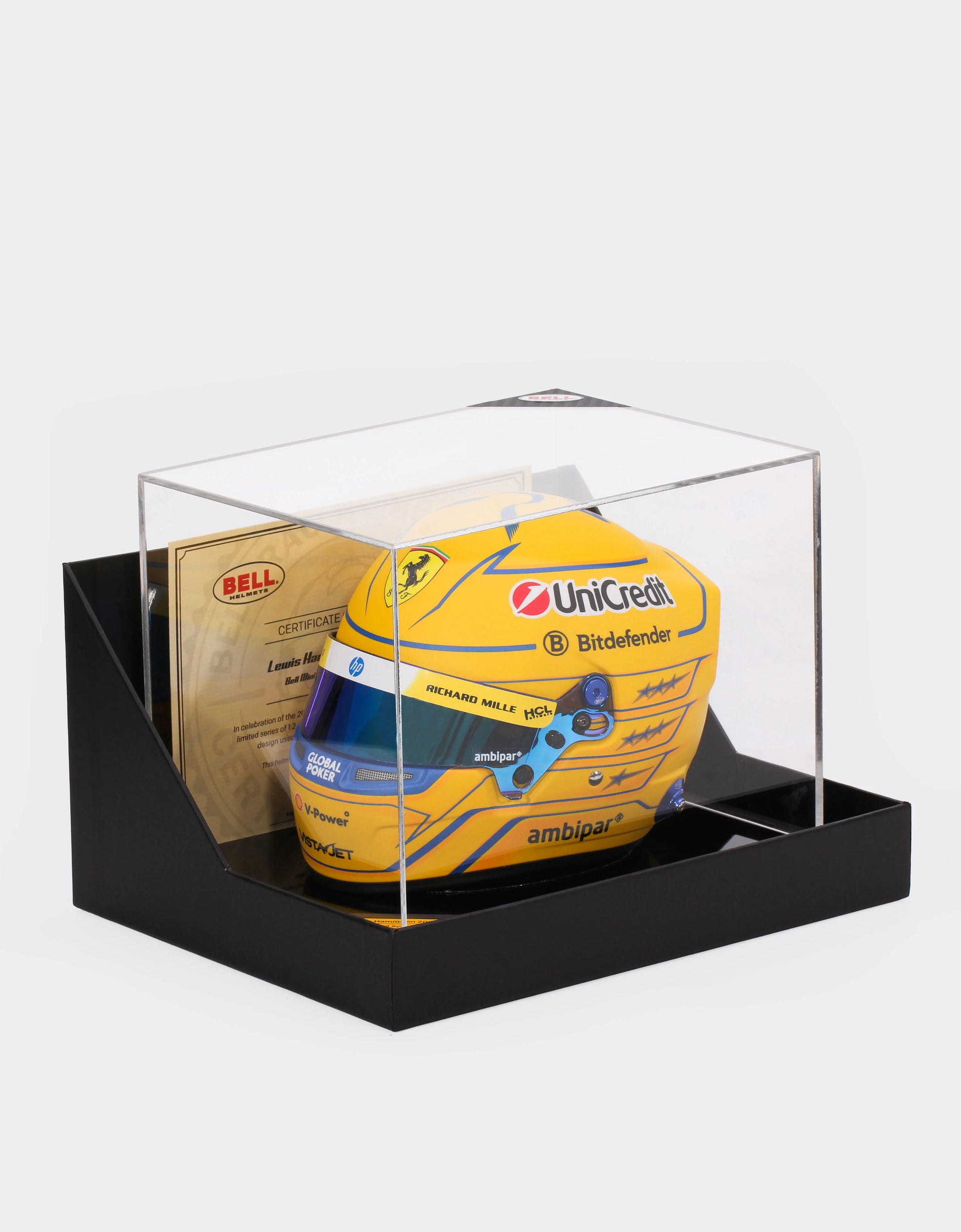 bell 1 2 scale helmets Bell 1:2 Scale Lewis Hamilton Miami Special Edition 2025 mini helmet – RBN Racing