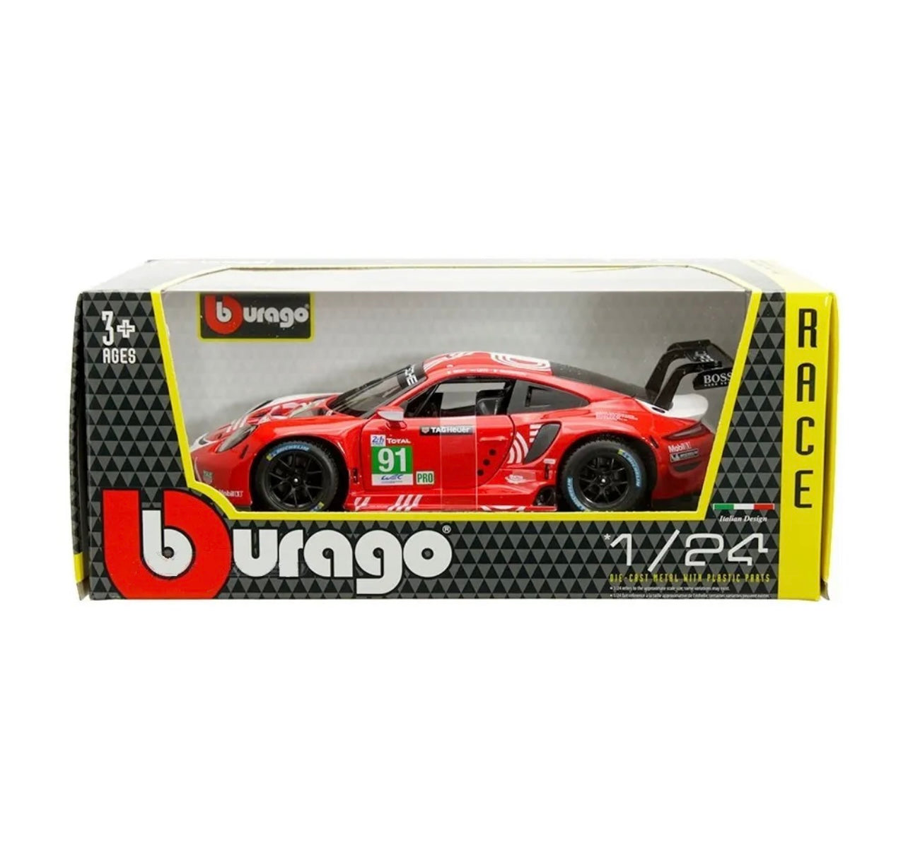 Bburago 1:24 比例保时捷 911 RSR 勒芒