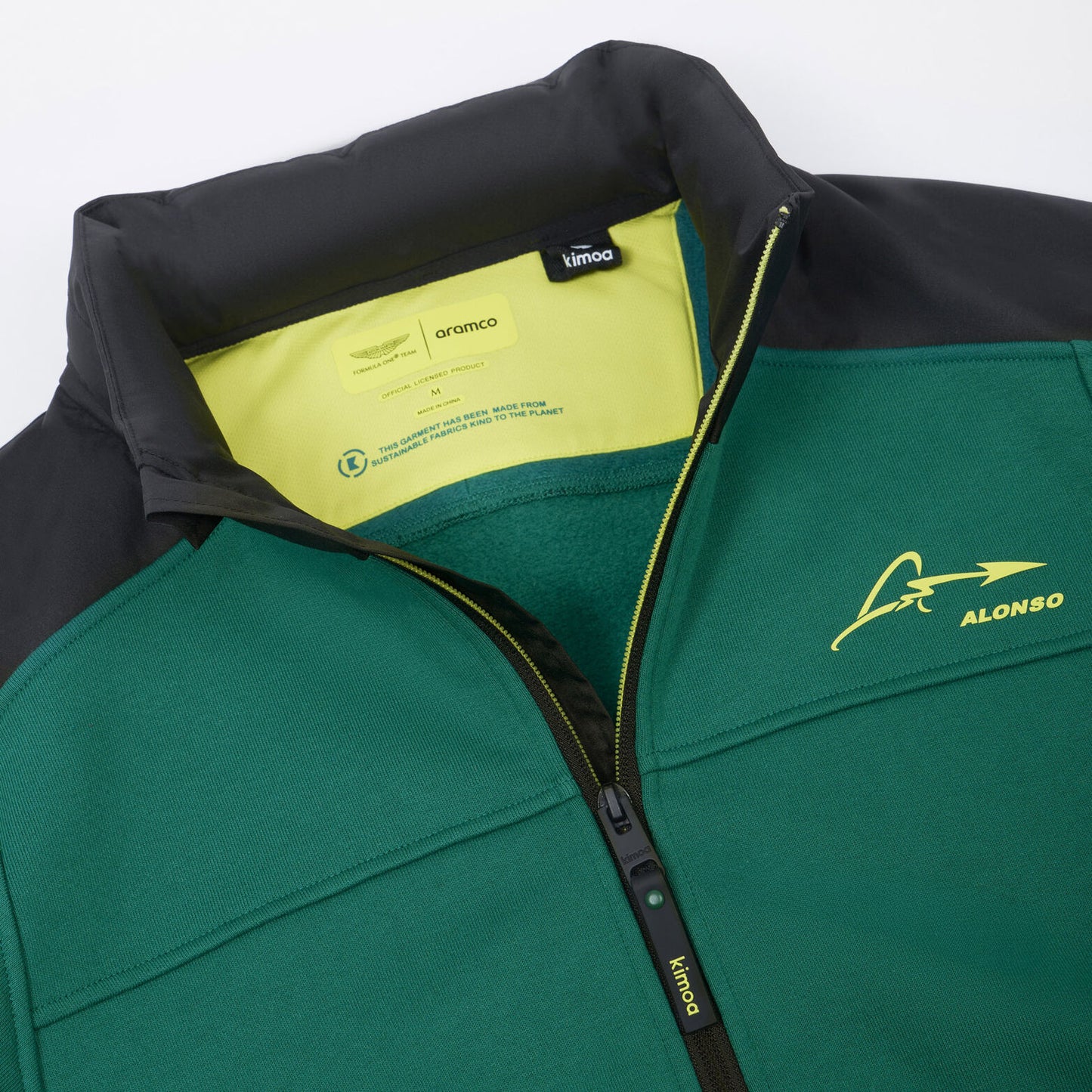 Aston Martin F1 Kimoa Fernando Alonso #14 Bicolor Sweat Jacket