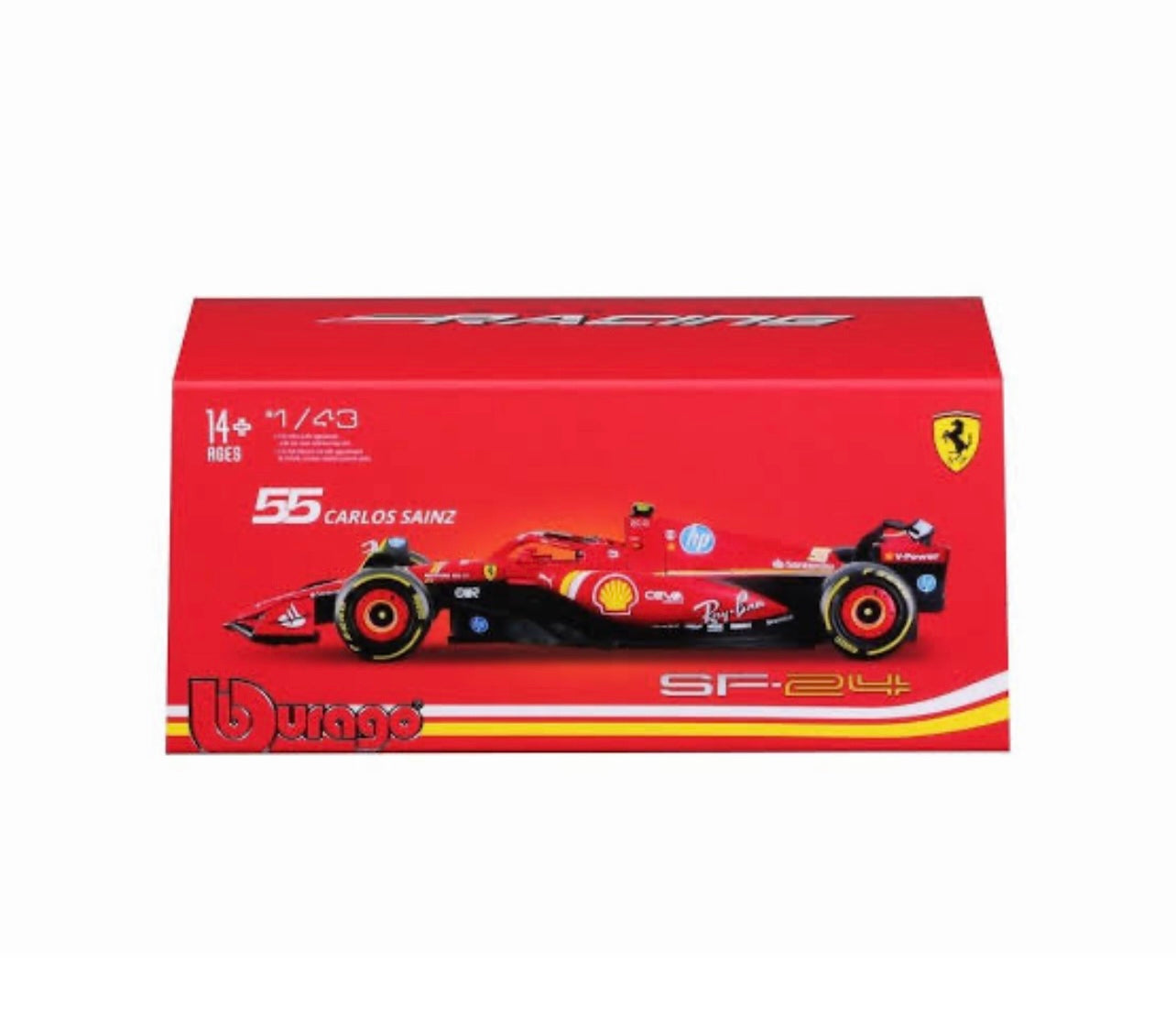 1:43 Bburago Scuderia Ferrari SF 24 w Acrylic Case