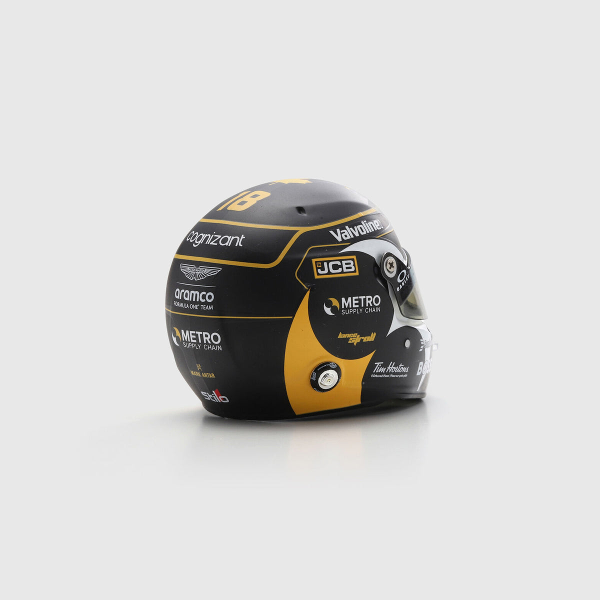 Mini Helmet Spark 1/5 Aston Martin Lance Stroll Canadian GP 2024