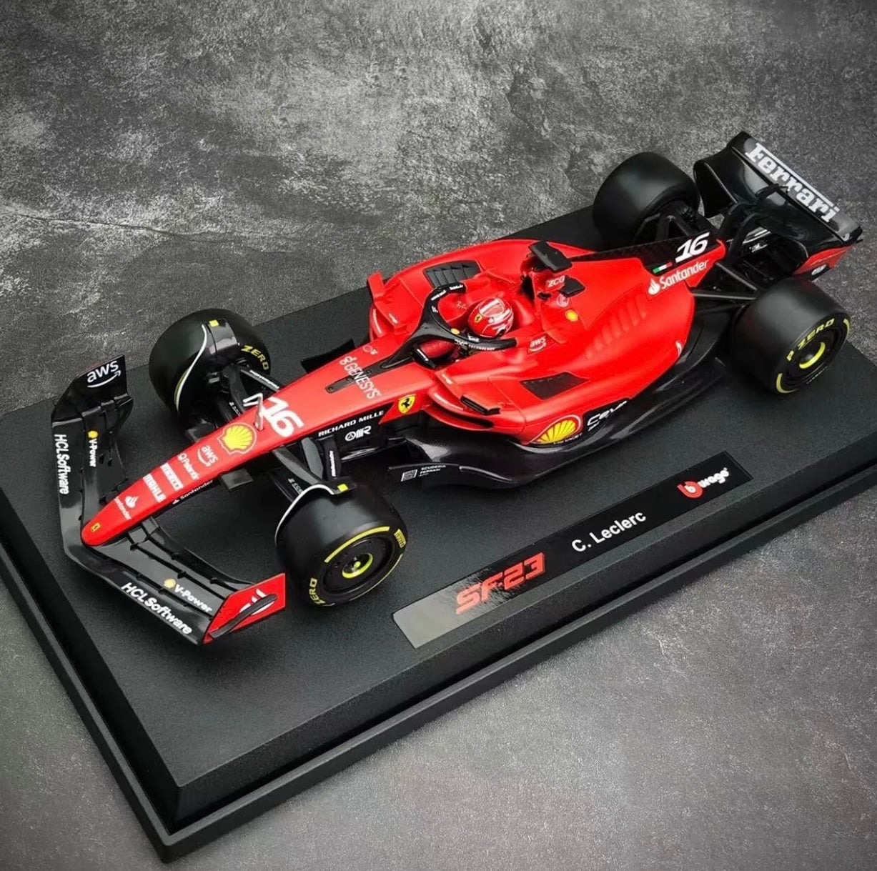 Bburago 1:18 Scale SF23 Leclerc Edition