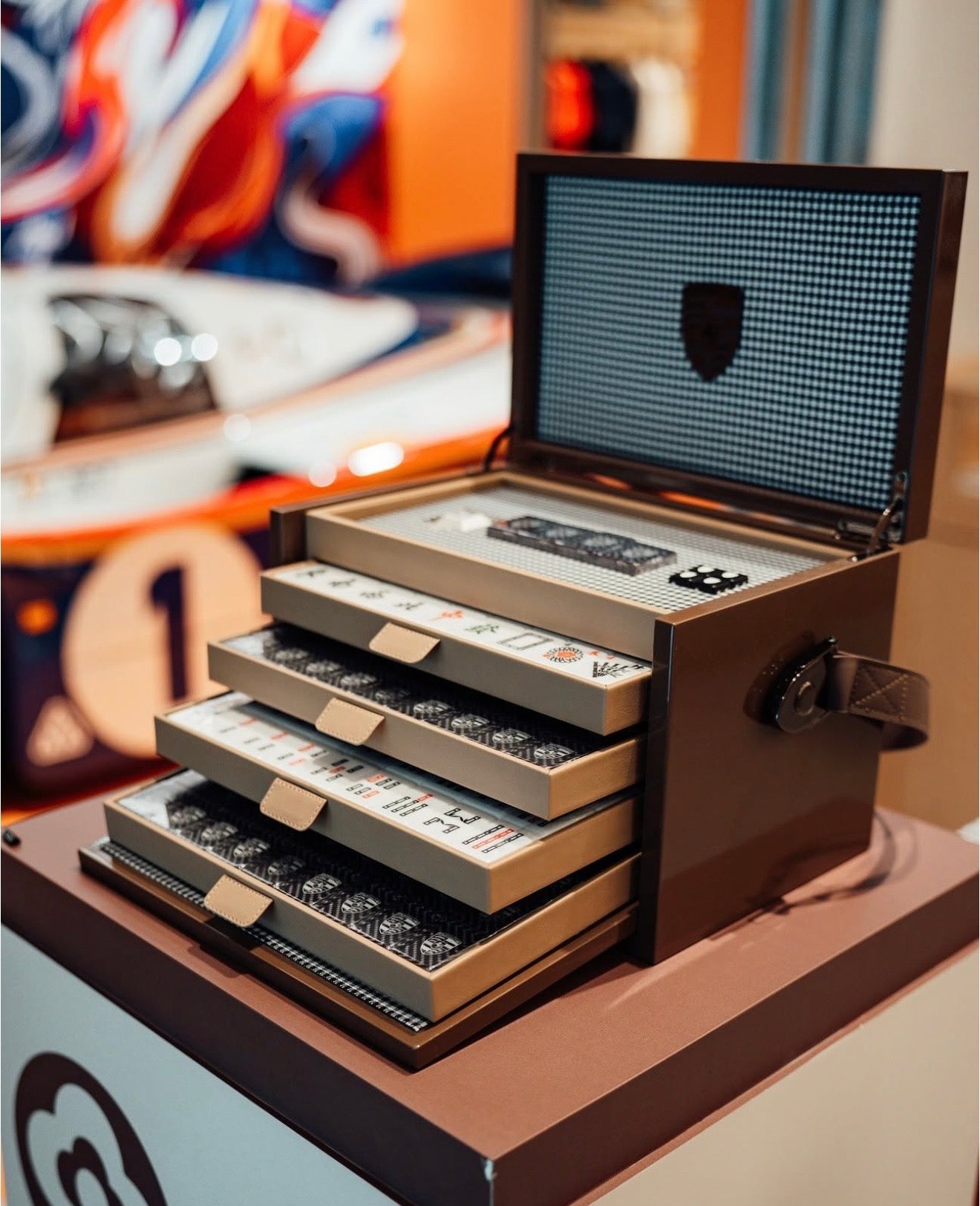 [ Pre-Order ] Porsche Mahjong Set w Wooden Box