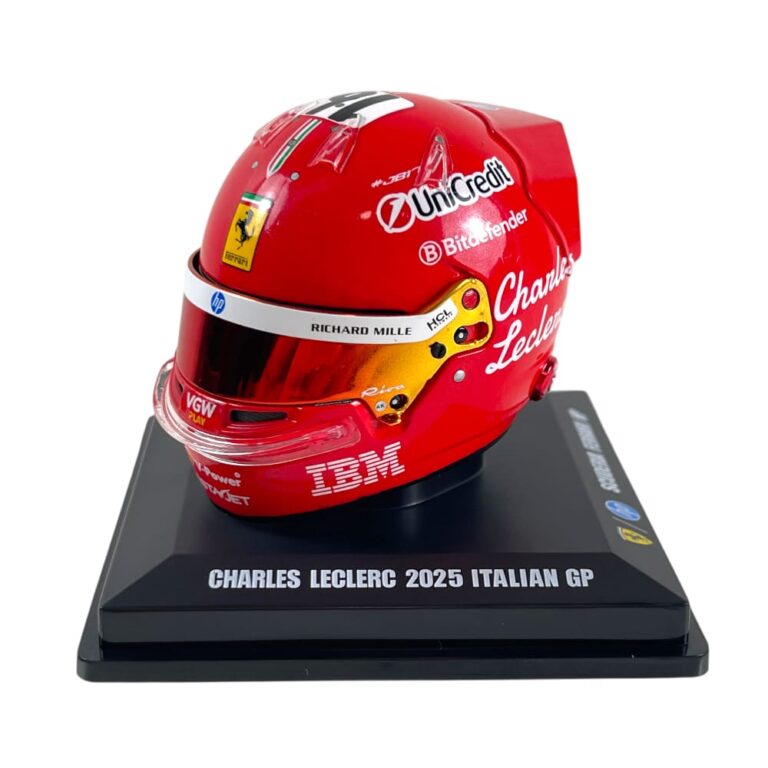 Looksmart 1:5 Scale Charles Leclerc 2025 Monza 50th Anniversary Niki Lauda Champion GP Helmet