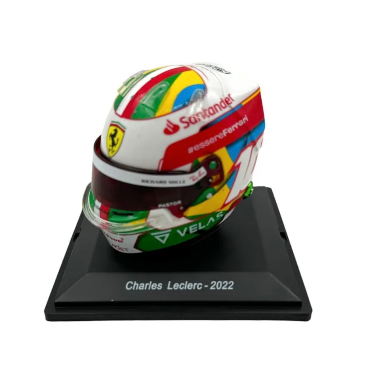 1:5 Scale Scuderia Ferrari Charles Leclerc Brazil Mini Helmet