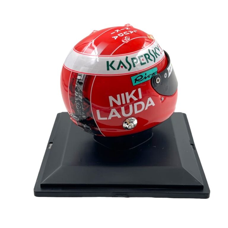 Mini Helmet Spark 1/5 Sebastian Vettel Monaco GP 2019 Niki Lauda Tribute