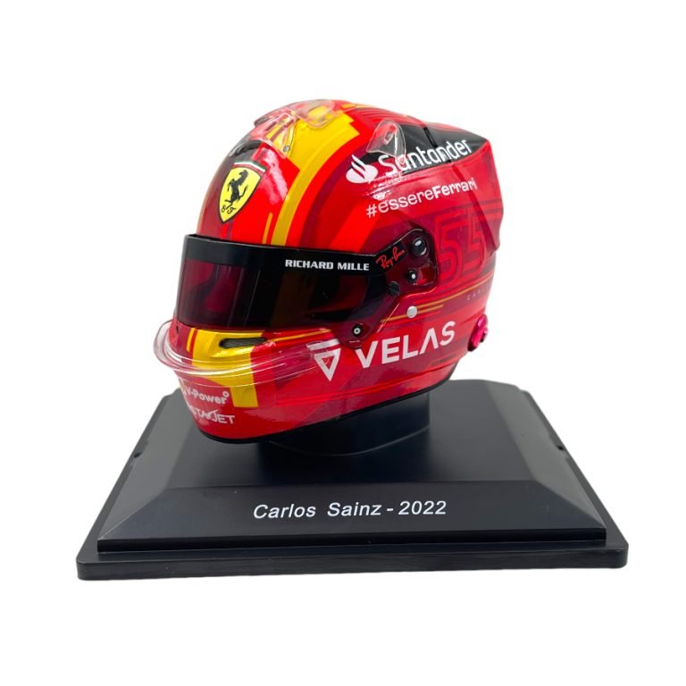 Mini Helmet Spark 1/5 Scuderia Ferrari Spanish Gp 2022 Carlos Sainz #55