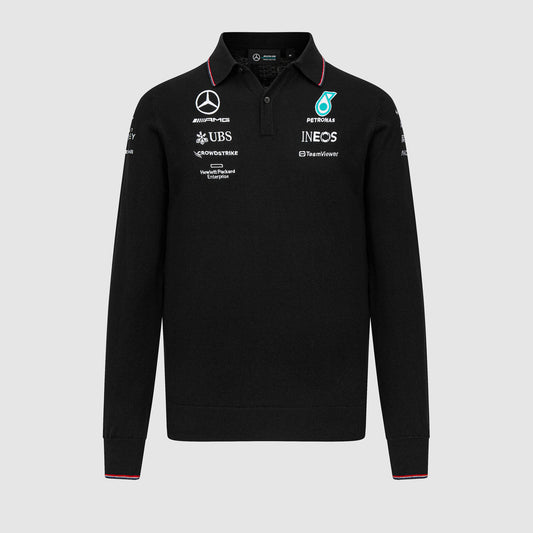 Mercedes AMG F1 2023 Team Long sleeve Knitted Polo