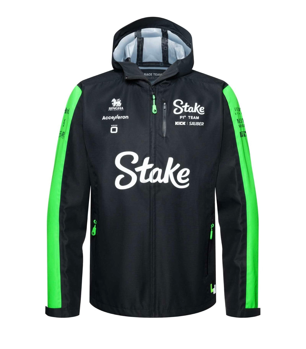 [ Pre-Order ] Stake F1 Kick Sauber 2024 Team Rain Jacket