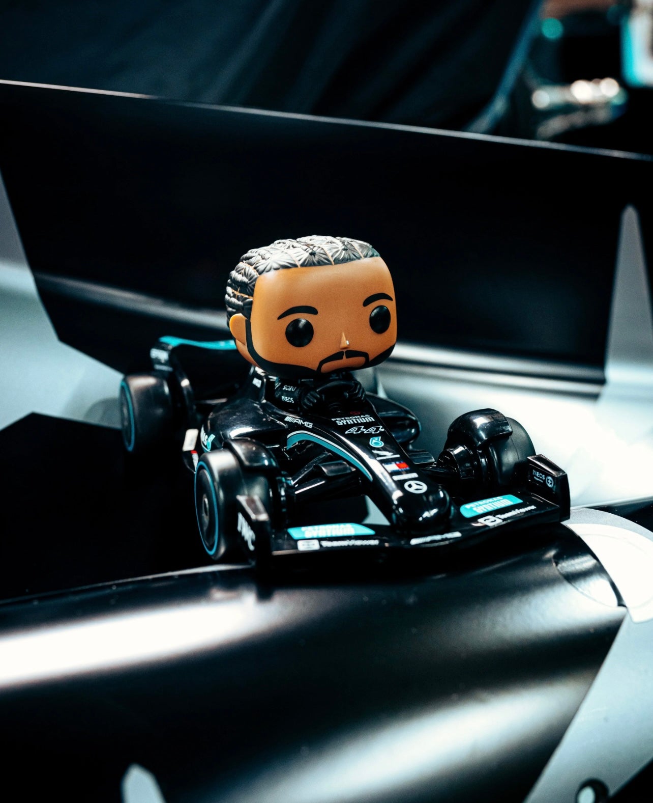 Lewis Hamilton with Car Funko Pop!