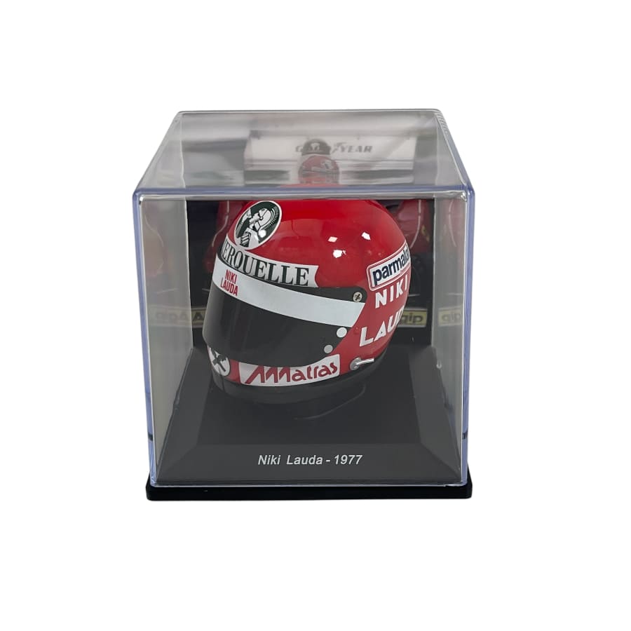 Mini Helmet Spark 1/5 Ferrari Niki Lauda 1977 F1 World Champion