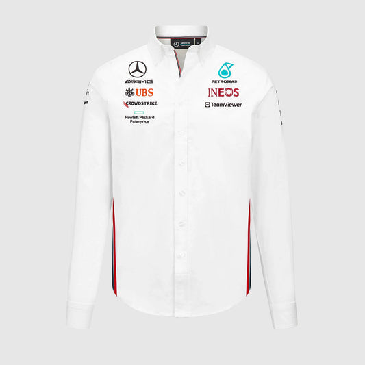 Mercedes AMG Longsleeve Button down Polo Shirt