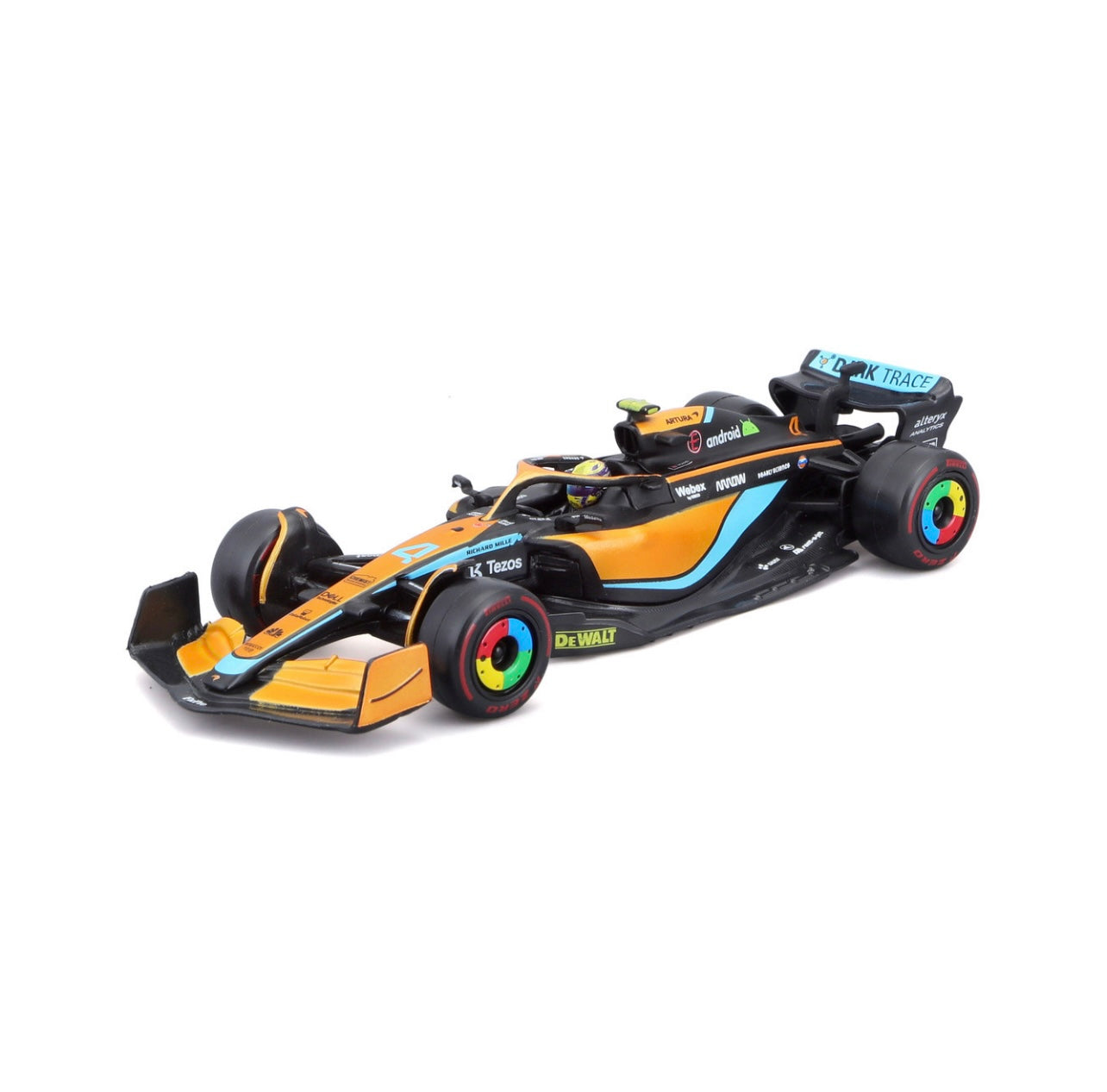 Bburago 1:43 Scale Lando Norris Car – RBN Racing